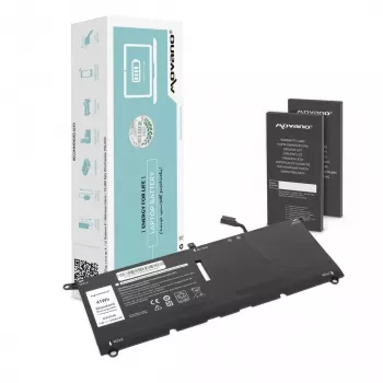 MOVANO Aku DXGH8 G8VCF Dell XPS 13 9370 9380 jaoks - 5500 mAh (41 Wh)