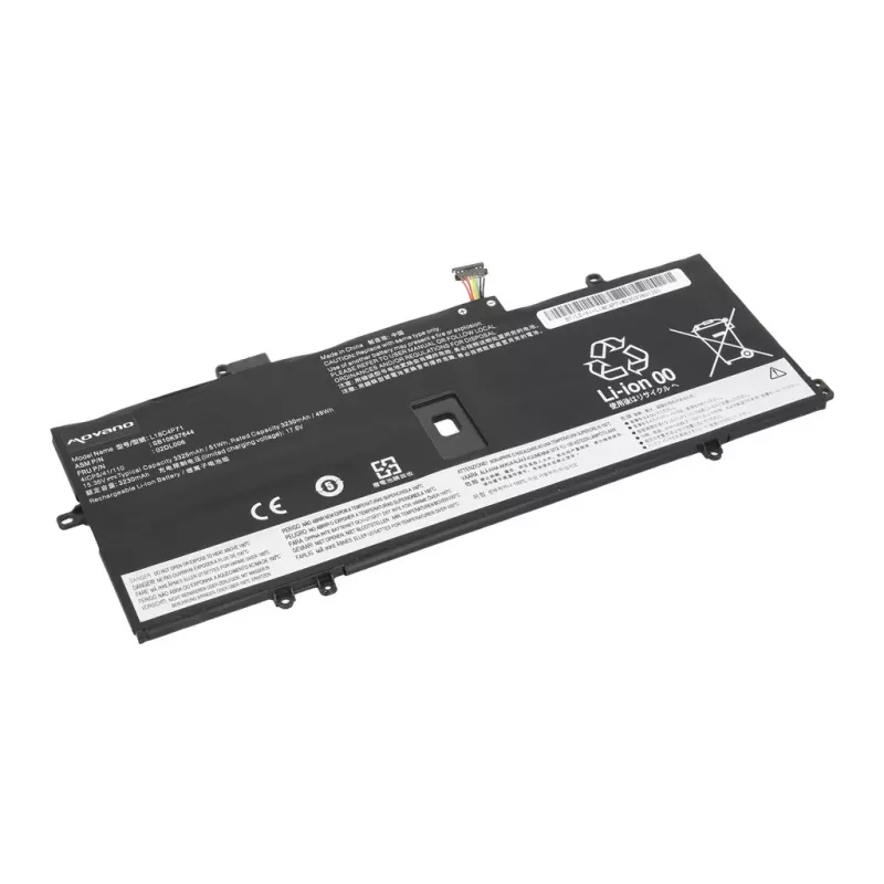 MOVANO Aku Lenovo ThinkPad X1 Yoga 4 5 Carbon 7 8 jaoks - 3325 mAh (51 Wh)