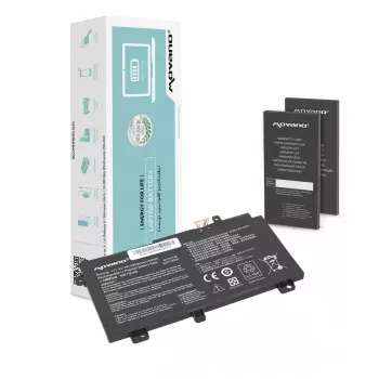 MOVANO Aku B31N1726 Asus FX504 FX505 FX80G jaoks - 3900 mAh (44 Wh)
