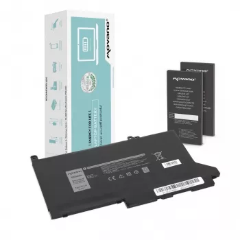 MOVANO Aku DJ1J0 C27RW Dell Latitude 7280 7290 7380 7390 7480 7490 jaoks - 11,4 V - 3000 mAh (34 Wh)