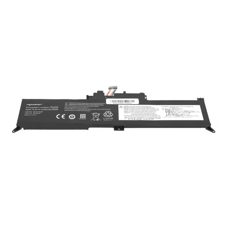 MOVANO Aku 00HW027 01AV434 Lenovo ThinkPad Yoga 260 370 X380 jaoks - 2700 mAh (40 Wh)