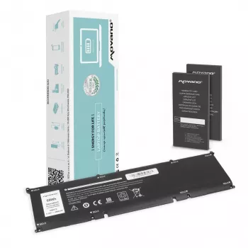 MOVANO Aku 69KF2 Dell Alienware M17 M15 R3 R4 Precision 5550 XPS 9500 9510 jaoks - 6000 mAh (69 Wh)