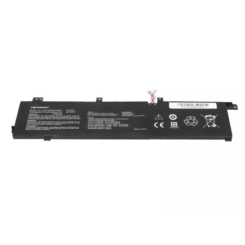 MOVANO Aku C31N1843 Asus VivoBook S432F S432FA S432FL S532F S532FA S532FL jaoks - 3200 mAh (36 Wh)