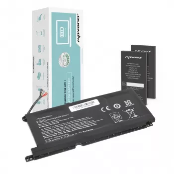 MOVANO Aku PG03XL HP 15-DH 15-EC 15-DK 16-A jaoks - 4150 mAh (47 Wh)