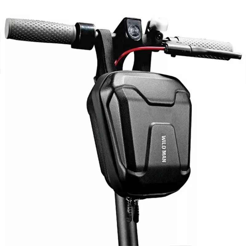 WILDMAN Electric Scooter Storage Bag Handlebar Mount Frame Bag Black