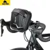 WILDMAN Bicycle Frame Bag 3L with Phone Holder, Black