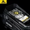 WILDMAN XT5 Frame Bag Black - Jalgratta ülemise toru kott telefonitaskuga, veekindel PU-nahk