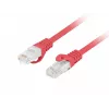 LANBERG Cat.6 UTP LSZH Patch Cable 20m Red Fluke Passed