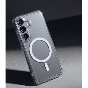 Crong Hybrid Clear Magnetic MagSafe Case Samsung Galaxy A37 / A36 jaoks (Läbipaistev)