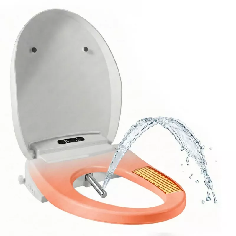 MEDIA-TECH Smart Toilet Seat MT5705 Electronic Bidet with Heated Seat, Warm Water Wash, Dryer, Deodorizer, Night Light, Remote Control