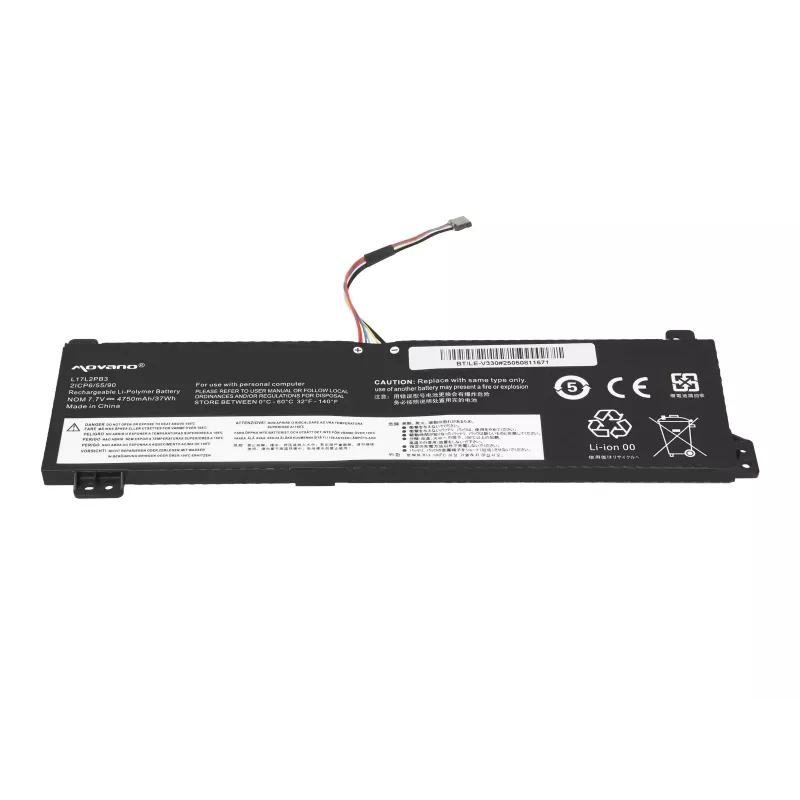 MOVANO Aku L17L2PB3 Lenovo V130-15IGM V330-15IKB V530-14IKB V530-15IKB jaoks - 4750 mAh (37 Wh)