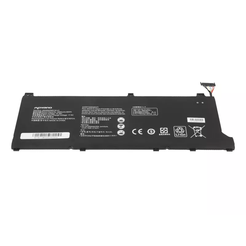 MOVANO Aku HB4692Z9ECW-41 Huawei Honor Magicbook 14 MateBook D14 NBB-WAH9Q jaoks - 3665 mAh (56 Wh)