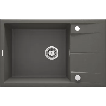 DEANTE 1-kraaniga graniitvalamu nõrutusrestiga - Must (Nero) 780x440mm