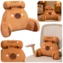 LEAN TOYS Seljatoe tugipadi toolile Capybara pruun 60 x 40 cm