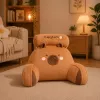 LEAN TOYS Seljatoe tugipadi toolile Capybara pruun 60 x 40 cm