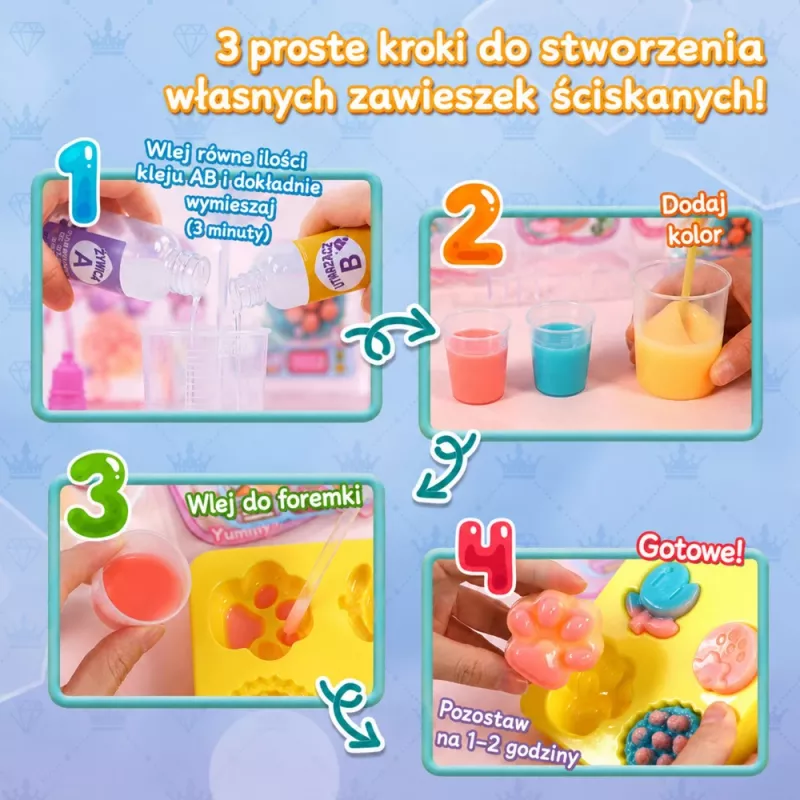 LEAN TOYS Creative Plastic Set Creating Squishy Decorative Desserts Flowers DIY