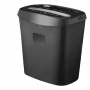 Deli E9947 ristlõikeline paberipurustaja, 10-lehe mahutavus, 18L korv, must