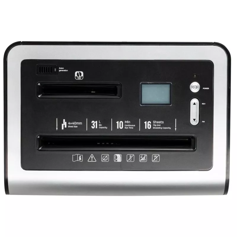 DELI E9917EU ristlõikeline paberipurustaja, 10 lehte, 20L, must