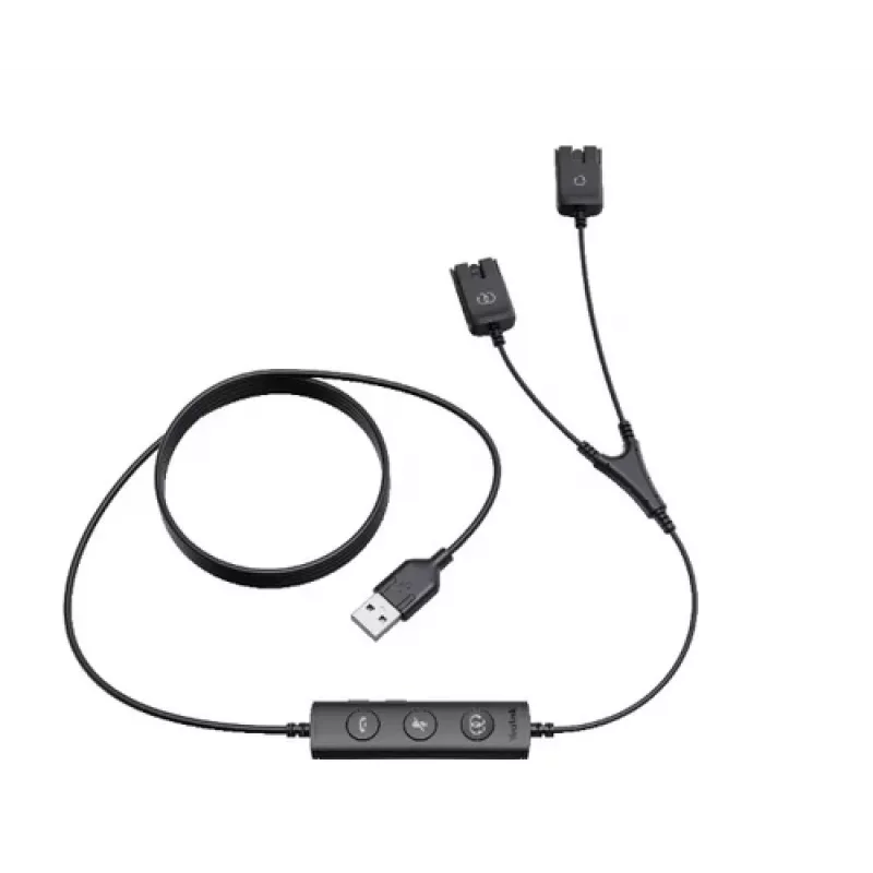 Yealink USB/QD treeningkaabel YHS-seeria jaoks (USB-QD) - must