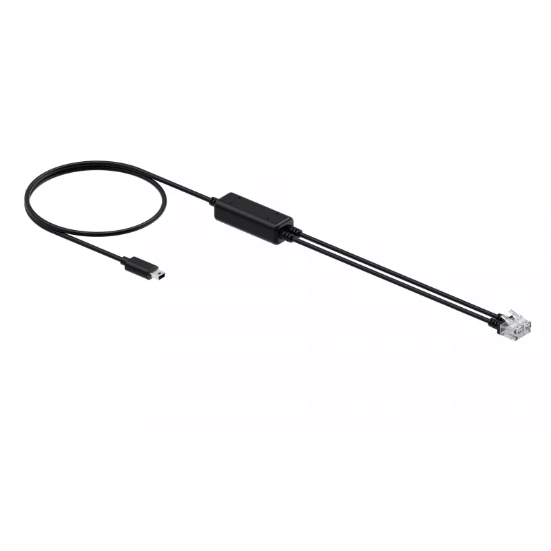 Yealink Telephone Cable (1 Piece) - RJ9 Headset Splitter Cable 25 cm Black
