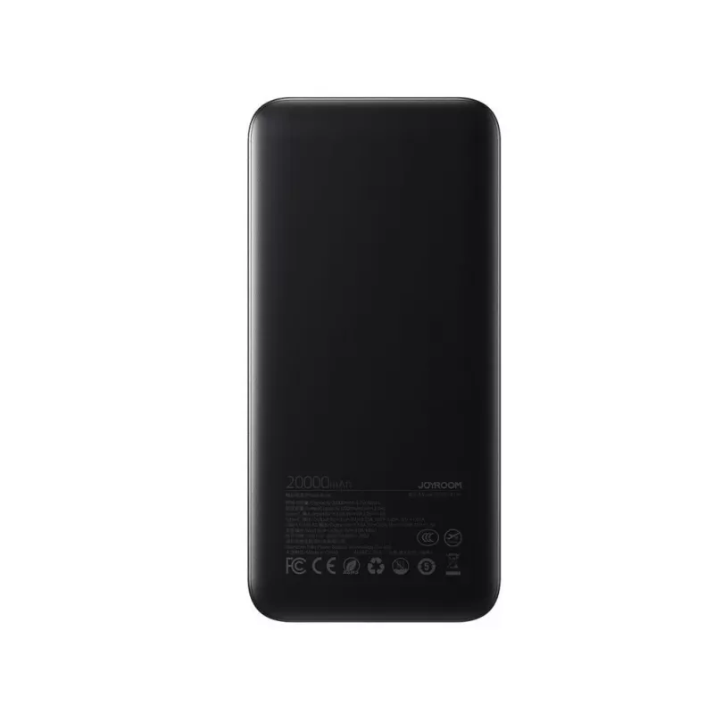Powerbank Joyroom JR-PBF14 Pro 22.5W 20000mAh digitaalse ekraaniga 2x USB-A 1x USB-C - Must