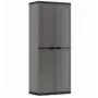 KETER Garden Wardrobe Jolly IT - Grey/Black, 200L, Lockable Outdoor Storage Cabinet