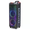 AIWA Power Audio Speaker KBTUS-710MKII 700W Portable Party Speaker with Bluetooth, USB, SD, AUX, FM Radio, LED Lights, Trolley Handle, Wheels, Remote Control, Microphone