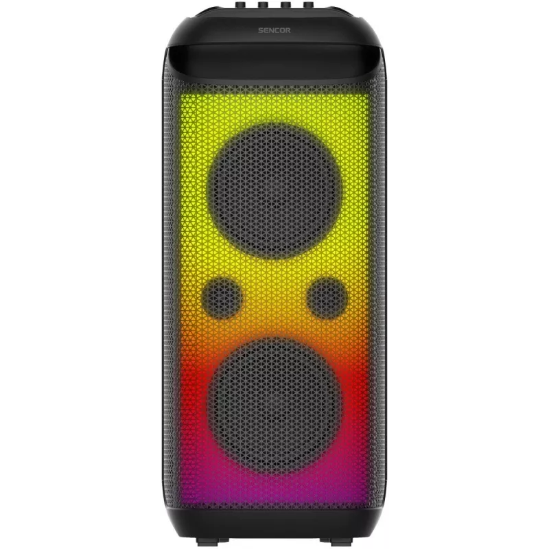 SENCOR Partycon BOOST Power 250W kaasaskantav Bluetooth peosüsteem TWS, IPX4, LED, FM-raadio, karaoke ja mikrofoniga
