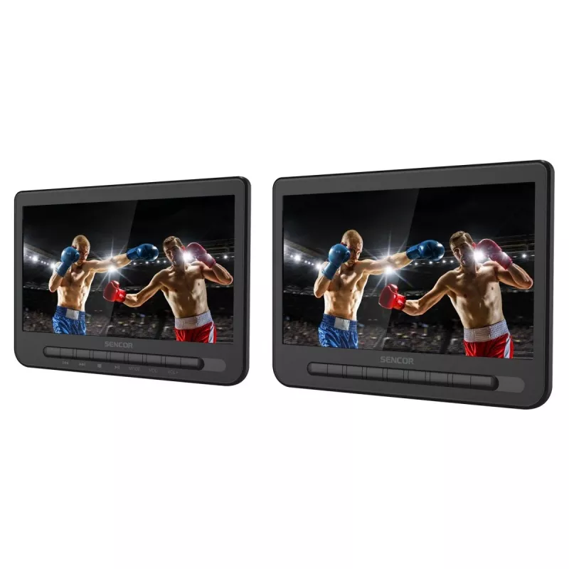 SENCOR SPV 7105 DUAL DVD 2x10 inches LCD Car Headrest Monitor