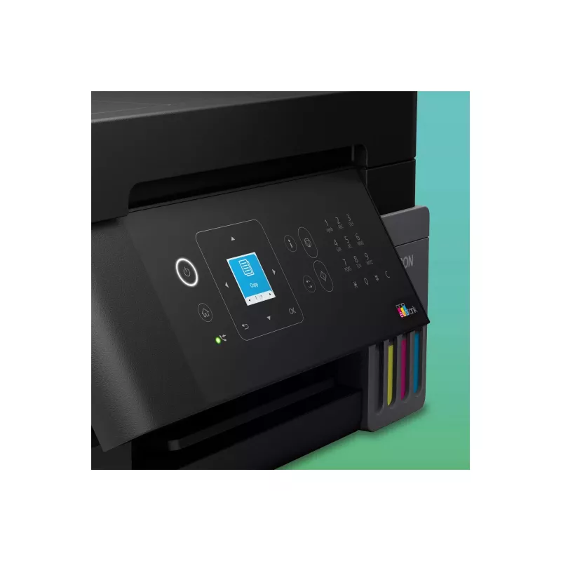Epson L5390 Multifunktsionaalne tindipaagiga printer - Värviline - A4 - 33 lk/min - Faks - Wi-Fi - LAN - ADF 30 lehte - Must
