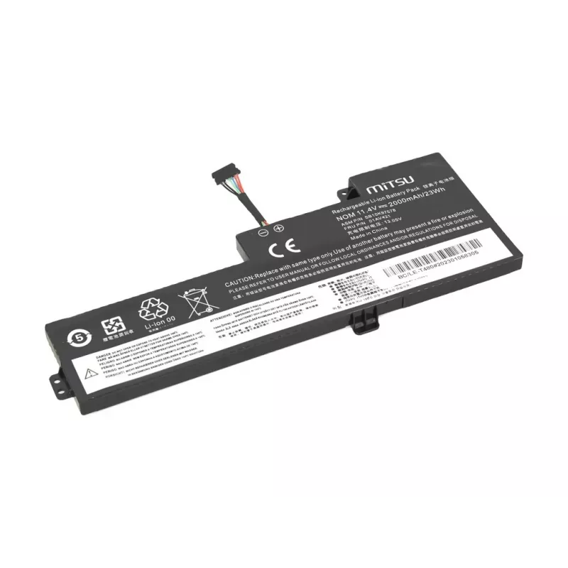 MITSU Aku Lenovo T470 T480 A475 A485 jaoks 01AVA19