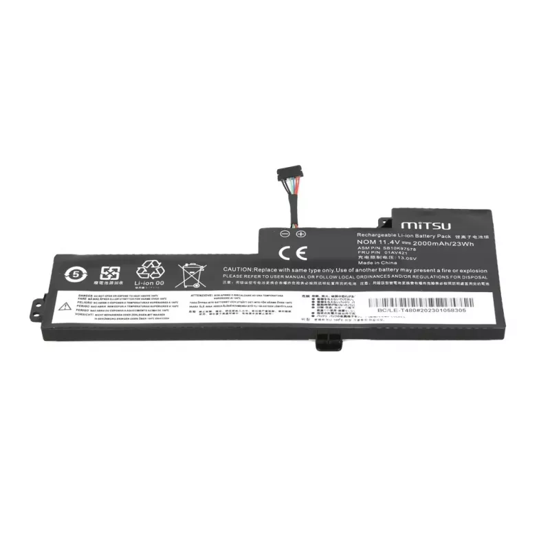 MITSU Aku Lenovo T470 T480 A475 A485 jaoks 01AVA19
