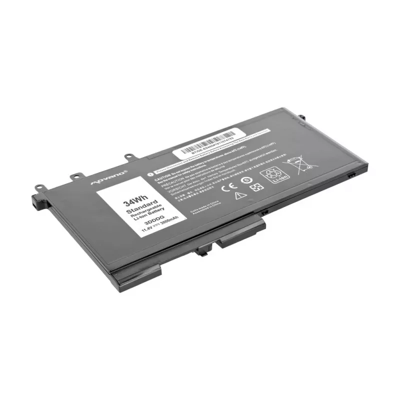 MITSU Aku 3DDDG Dell Latitude 5280 5480 5495 5580 jaoks - 3000 mAh (34 Wh)