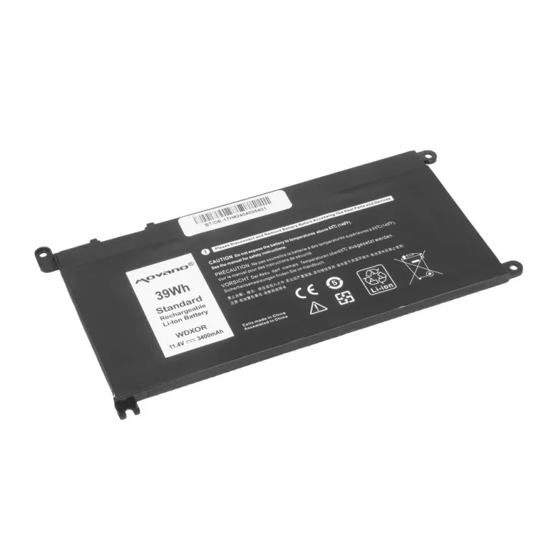 MITSU Aku WDX0R P75F P62F P66F T2JX4 WDXOR Dellile - 3400 mAh (39 Wh)