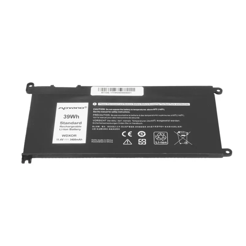 MITSU Aku WDX0R P75F P62F P66F T2JX4 WDXOR Dellile - 3400 mAh (39 Wh)