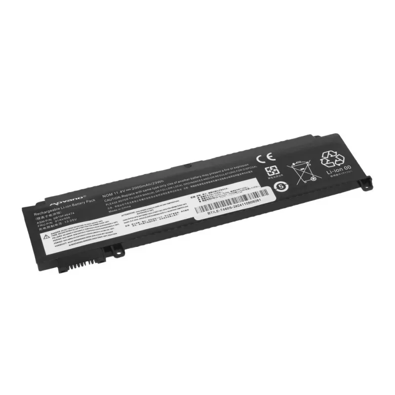 MITSU Aku Lenovo ThinkPad T460s T470s jaoks - esikülg - 2000 mAh (23 Wh)