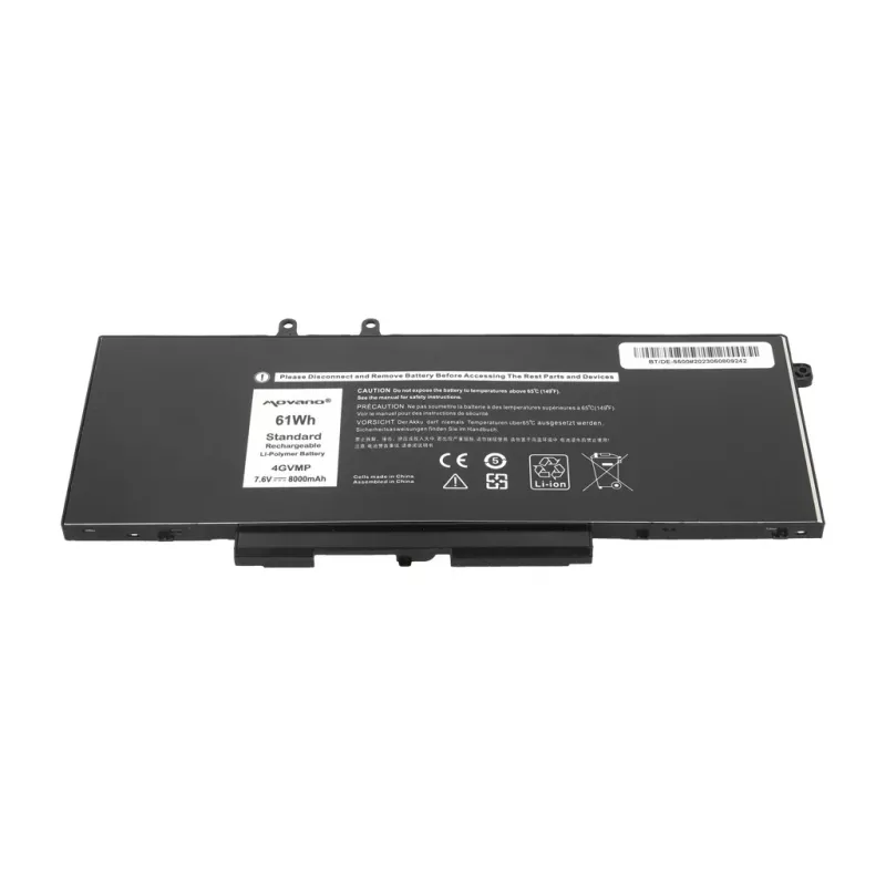 MITSU Battery 4GVMP for Dell Latitude 5400 5500 - 8000 mAh (61 Wh)