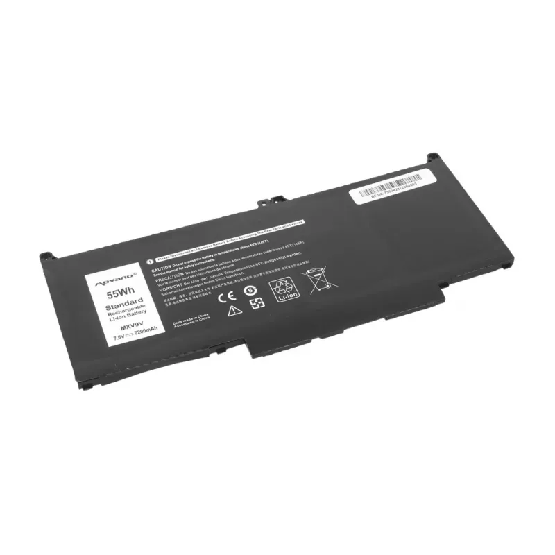 MITSU Aku MXV9V Dell Latitude 5300 5310 7300 7400 jaoks - 7200 mAh (55 Wh)