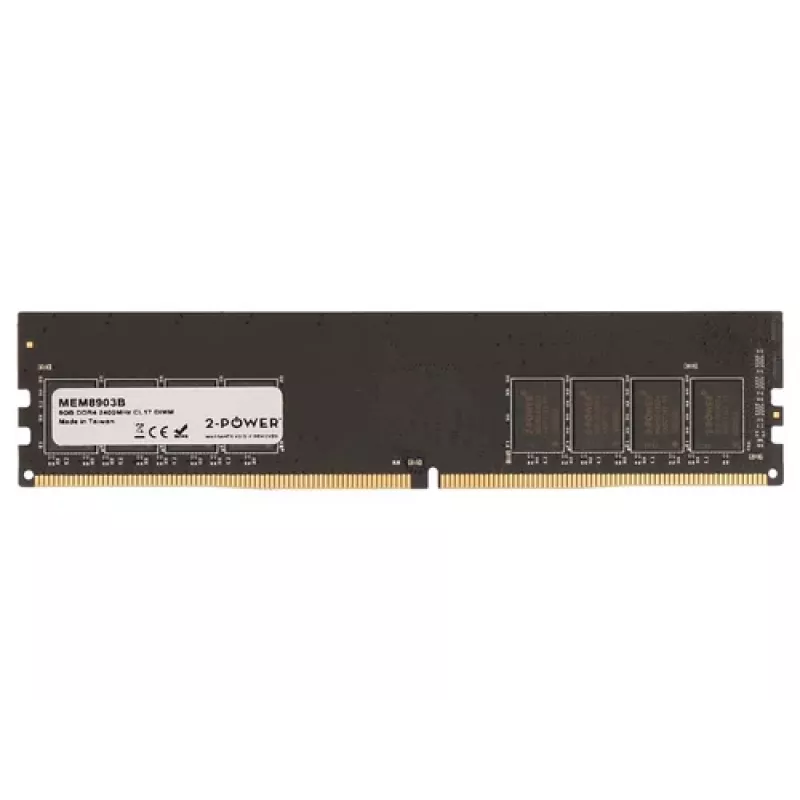 2-Power DDR4 8 GB 288-Pin DIMM Desktop Memory Module (PC4-21300, 2666 MHz, CL19, 1.2V, Non-ECC, Unbuffered, Single Rank)