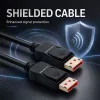 Qoltec DisplayPort v2.1 kaabel isane-isane 8K 54G 5m must