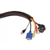 MACLEAN Kaablikorraldaja 1.8m 85mm MCTV-675 Must