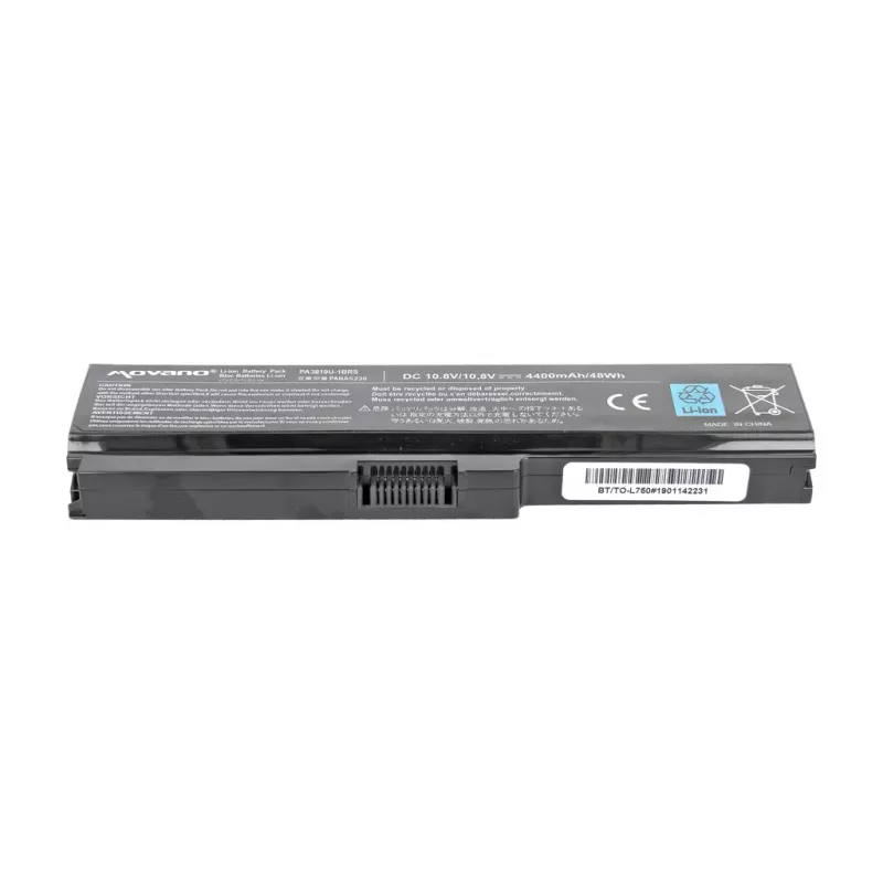 MOVANO Aku PA3818U-1BRS Toshiba L700 L730 L750 jaoks - 4400 mAh (48 Wh)