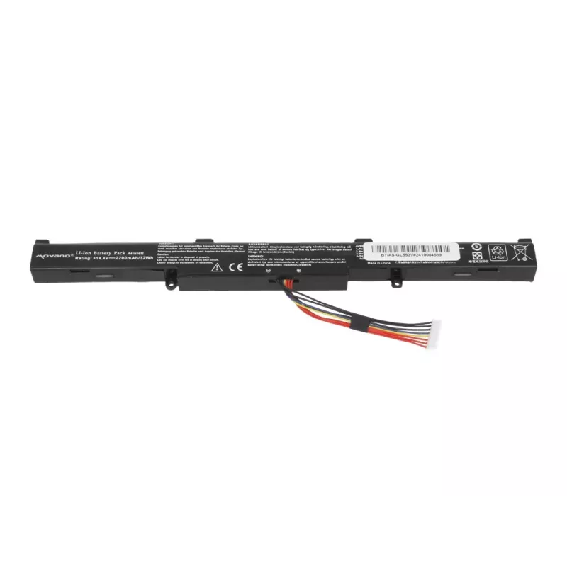 MOVANO Aku A41N1611 Asus ROG GL553 GL553VW GL553VD GL553VE GL753V jaoks - 2200 mAh (32 Wh)