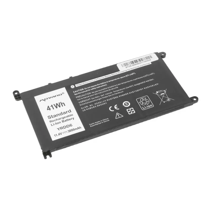 MITSU Aku YRDD6 Dell Inspiron 14 5481 5590 jaoks - 3600 mAh (41 Wh)