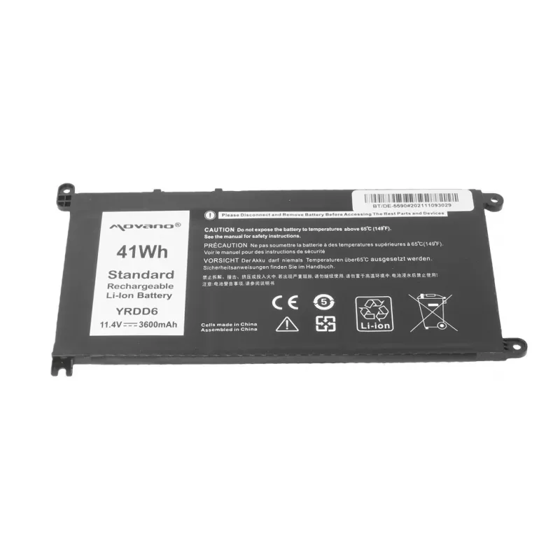 MITSU Aku YRDD6 Dell Inspiron 14 5481 5590 jaoks - 3600 mAh (41 Wh)