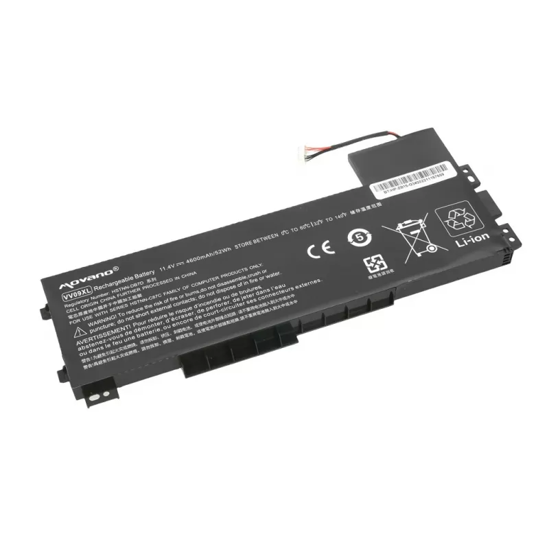 MOVANO Aku VV09XL 808452-001 HP ZBook 15 G3 G4 jaoks - 4600 mAh (52 Wh)