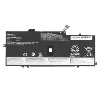 MITSU Aku Lenovo ThinkPad X1 Yoga 4 5 Carbon 7 8 jaoks, 3325 mAh (51 Wh), 15.36 V