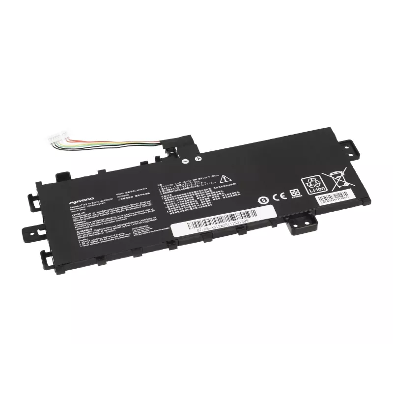MOVANO Aku B21N1818 C21N1818 Asus VivoBook 17 D712 S712 X712 jaoks - 4240 mAh (32 Wh)