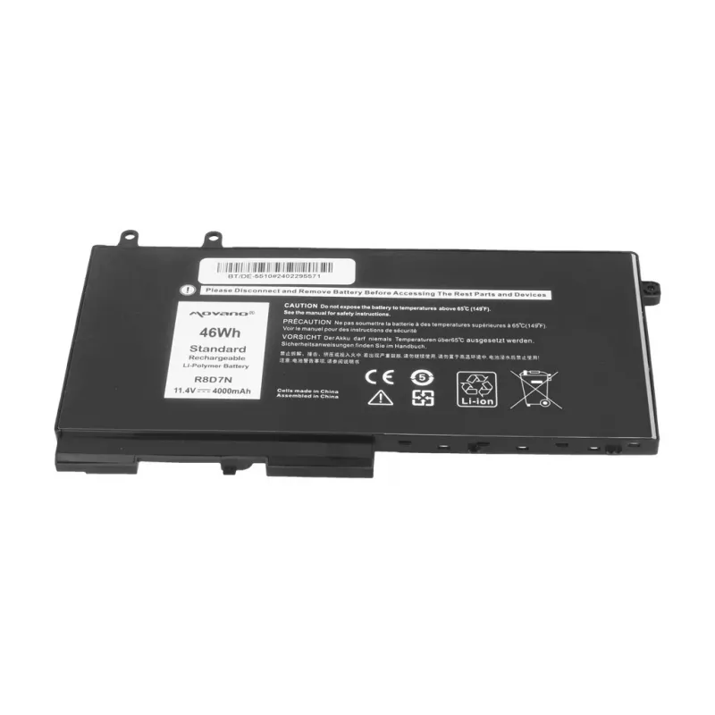 MITSU Aku R8D7N Dell Latitude 5410 5411 5500 Precision 3541 3550 jaoks - 4000 mAh (46 Wh)