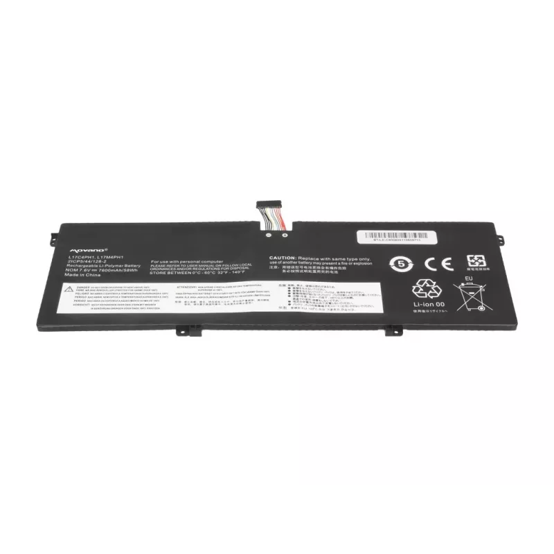 MOVANO Aku L17C4PH1 Lenovo Yoga C930-13IKB jaoks - 7600 mAh (58 Wh)